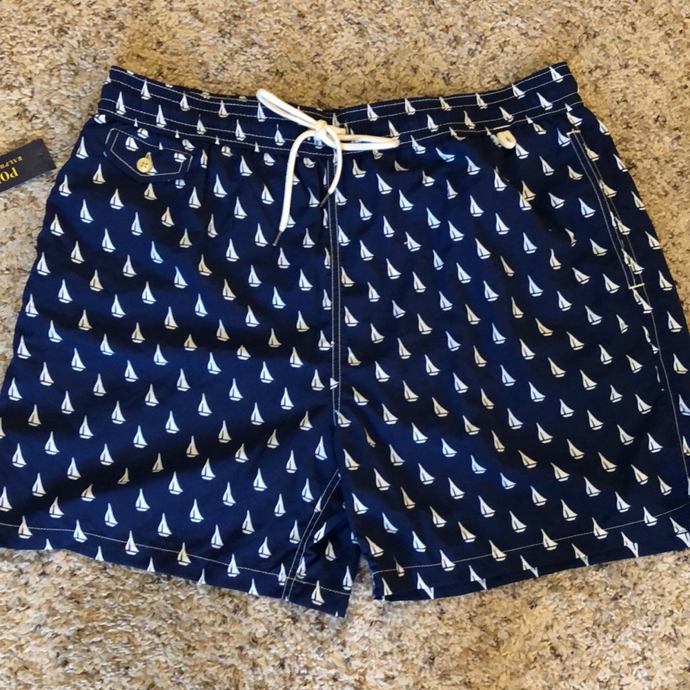 Ralph Lauren baby anchor swim trunks